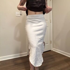 Frank & Eileen White Pencil Skirt Medium